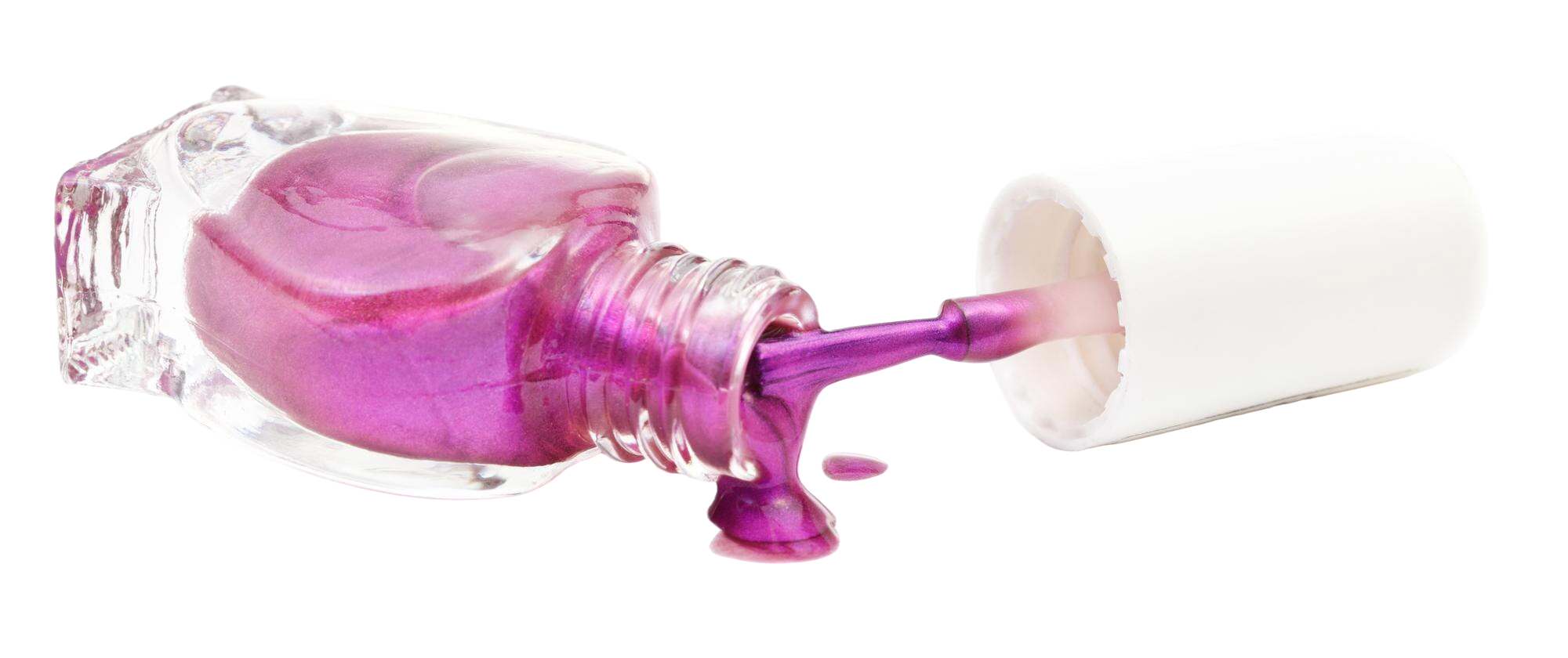 botella-esmalte-unas-purpura-derramado-sobre-blanco