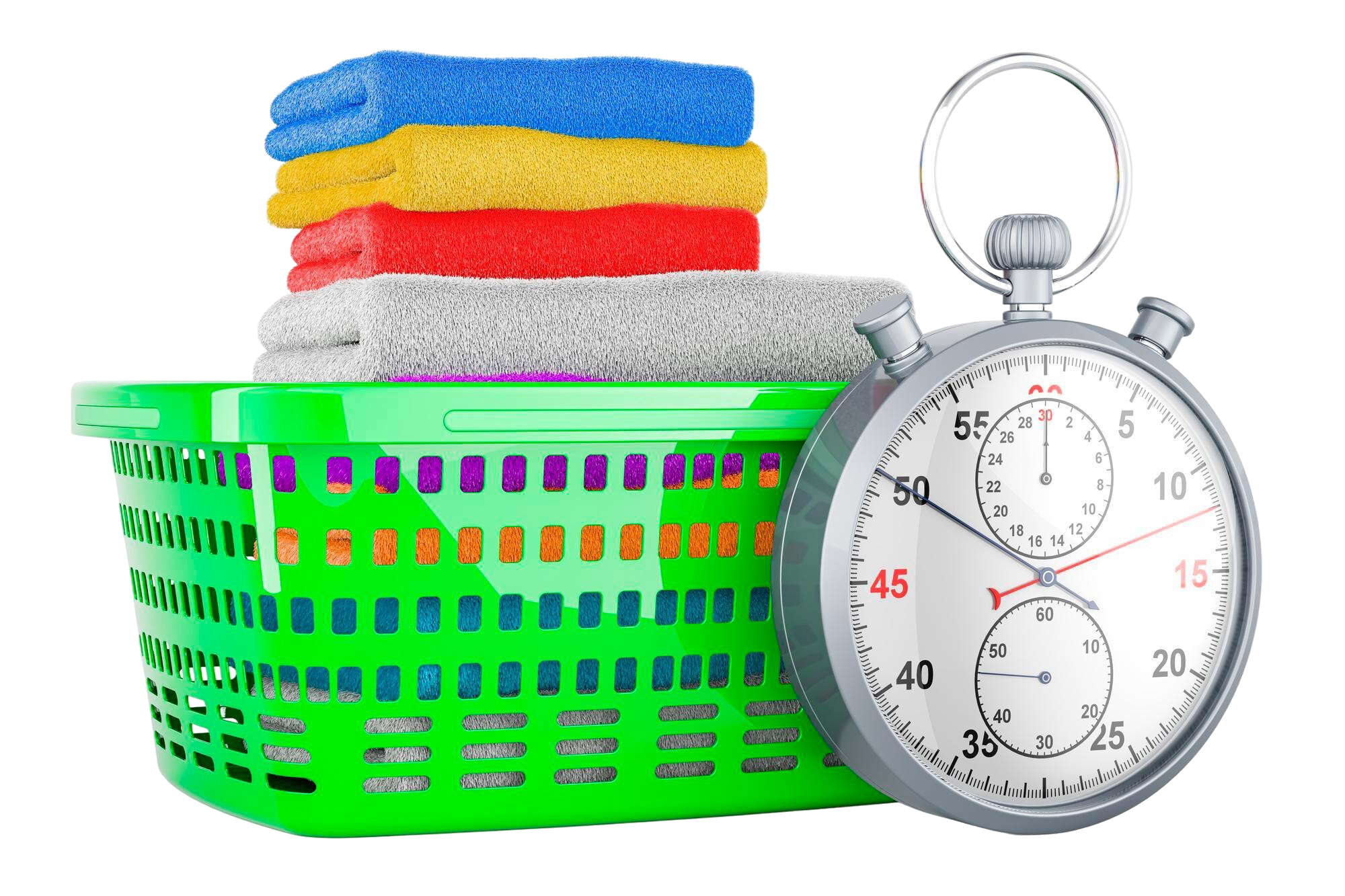 cesta-lavanderia-llena-ropa-limpia-renderizacion-3d-cronometro