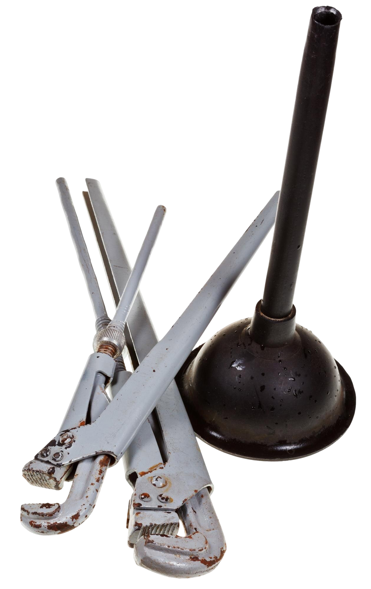 dos-llaves-tubo-usadas-embolo