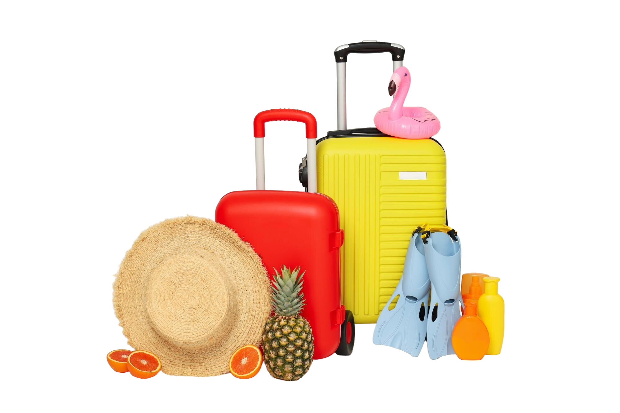 suitcase-luggage-baggage-for-summer-travel-and-vacation